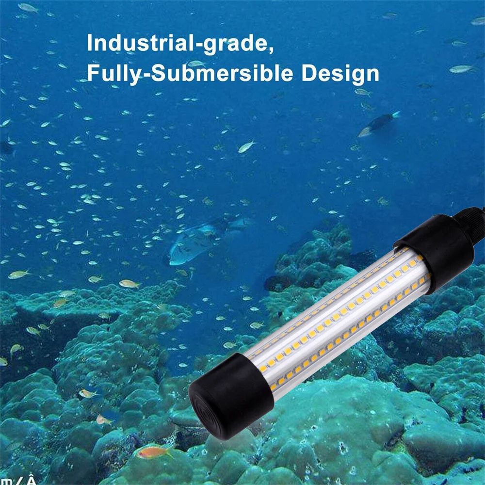 Underwater Fishing Night Light Outdoor Fishing Light 12V   13W Fish Catching Lamp 108LED Night Fishing Lure Delivery Without Battery