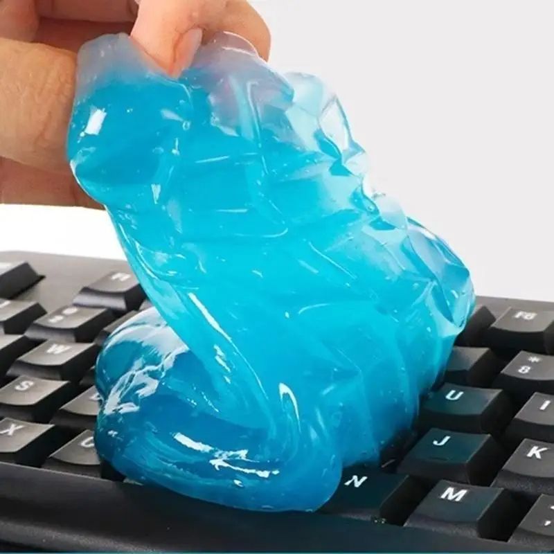 Keyboard Cleaner Universal Cleaning Gel Dust Cleaner Tool Clean Putty,Car Wash Interior Car Cleaning Gel Slime Machine Auto Vent Magic Dust Remover Glue Computer Keyboard Dirt Cleaner Supplies