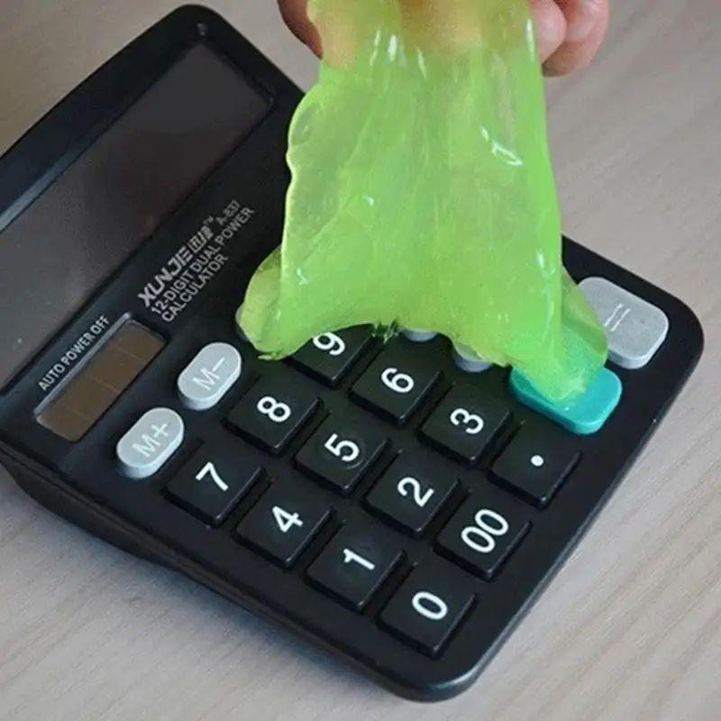 Keyboard Cleaner Universal Cleaning Gel Dust Cleaner Tool Clean Putty,Car Wash Interior Car Cleaning Gel Slime Machine Auto Vent Magic Dust Remover Glue Computer Keyboard Dirt Cleaner Supplies