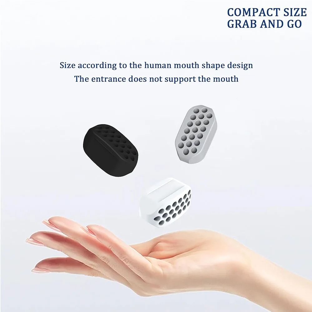 1/2 pcs  Jawline Exerciser Ball,Jaw Exerciser for Men Women Facial Jaw Exerciser Gym Fitness Ball Muscle Training Neck Face Slimming Mouth Jawliner