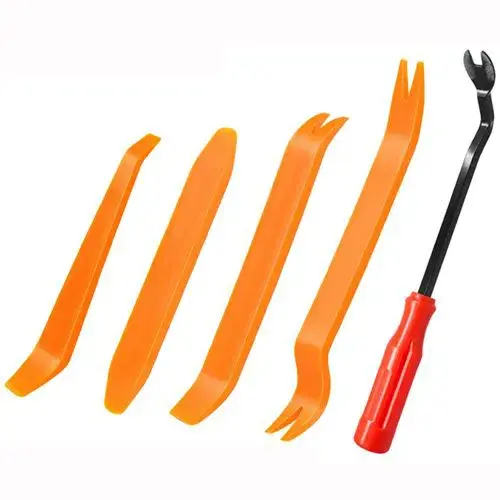 Auto Door Clip Panel Trim Removal Tools Kits ,5-Piece Auto Panel Removal Tool Kit Multifunctional Car Interior Audio Modification Disassembly Tools