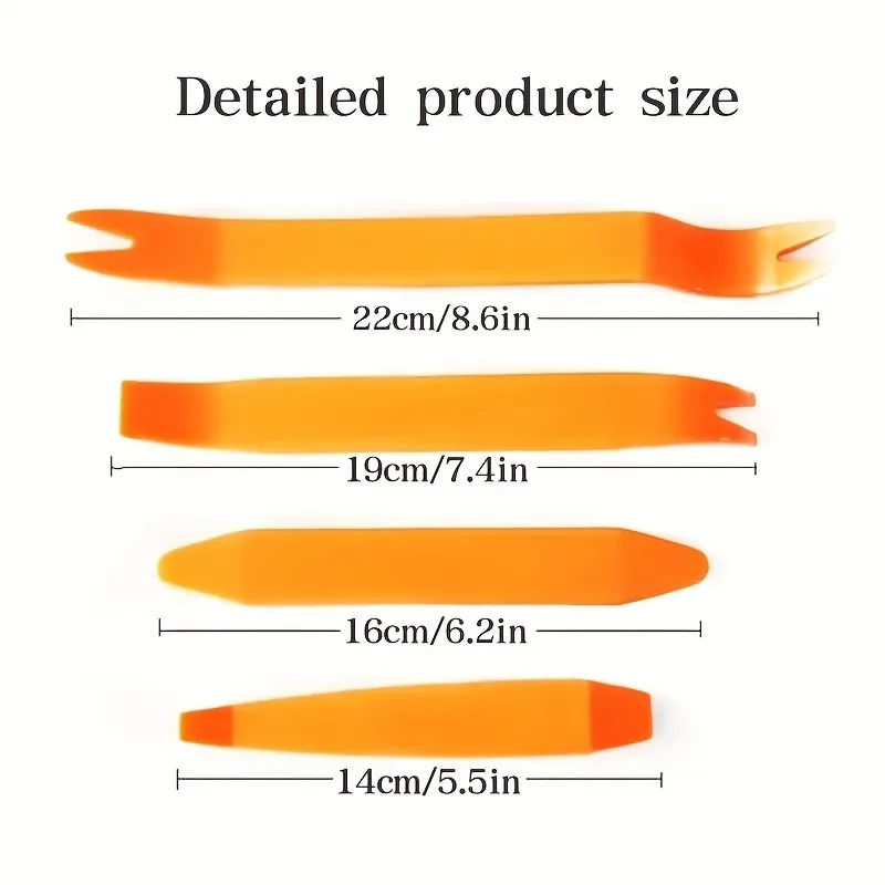 Auto Door Clip Panel Trim Removal Tools Kits ,5-Piece Auto Panel Removal Tool Kit Multifunctional Car Interior Audio Modification Disassembly Tools