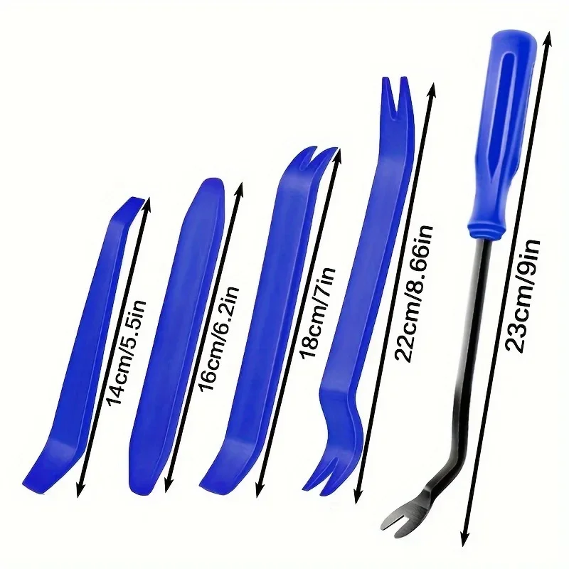 Auto Door Clip Panel Trim Removal Tools Kits ,5-Piece Auto Panel Removal Tool Kit Multifunctional Car Interior Audio Modification Disassembly Tools