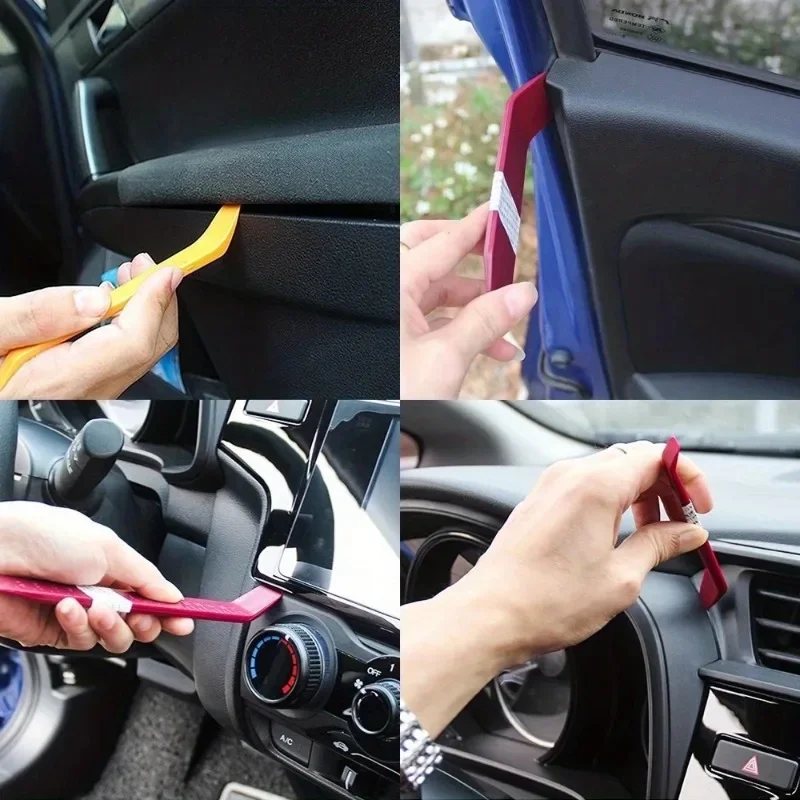 Auto Door Clip Panel Trim Removal Tools Kits ,5-Piece Auto Panel Removal Tool Kit Multifunctional Car Interior Audio Modification Disassembly Tools