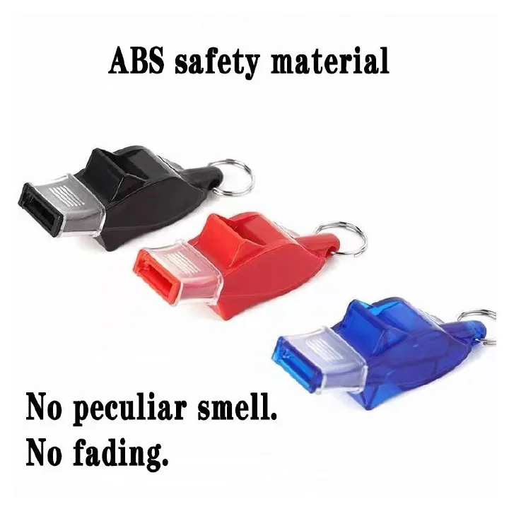 (Buy 1 Get 1 Free)Pea-less Sports Whistle for Coaches/Referees, Basketball Referee Seedless Plastic Dolphin Whistle Professional Referee Whistle Outdoor Sport, Wrist Strap, Lanyard & Storage Box