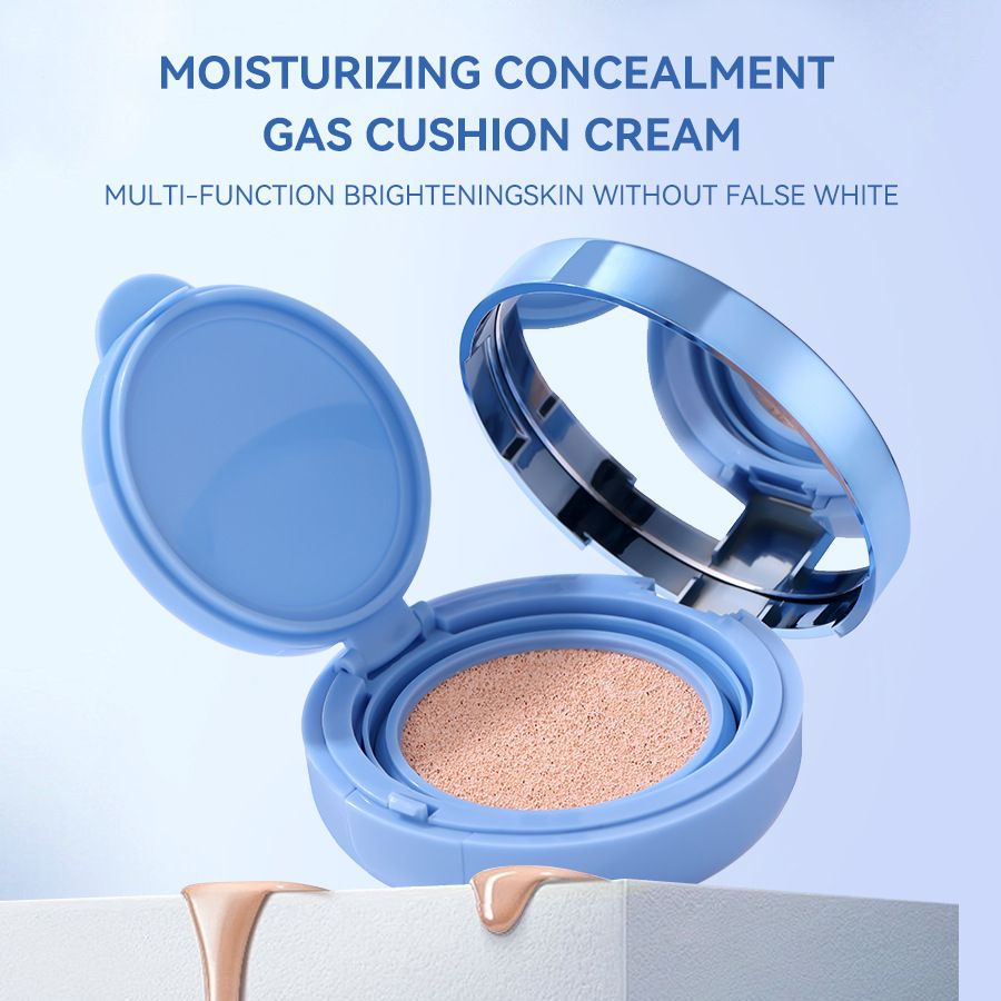 AMG Air Cushion BB Cream ,3 Color Air Cushion BB Cream with Mirror Highlighting Air Cushion Puff Box Plastic Waterproof Foundation Make-up BB Cream