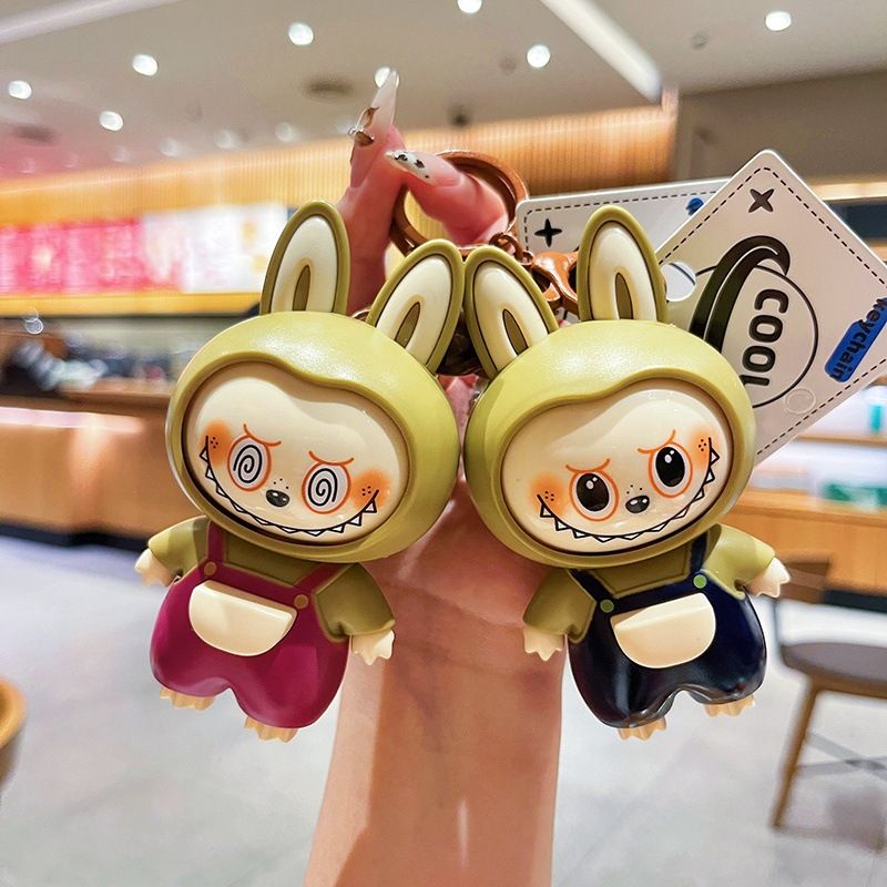 New face changing canvas keychain cute cartoon cosplay toy couple bag pendant small gift hot selling,Original Face-Changing Keychain Cute Cartoon Children's Toy Couple Bag Pendant Claw Machine
