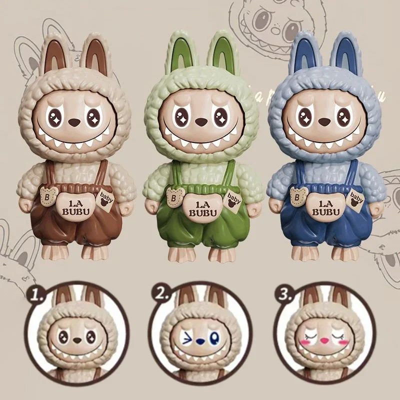 Press Face Changing Doll Toy Pendant Creative Cartoon Keychain Decompression Cute Face Changing Game Car Keychain Desktop Decor