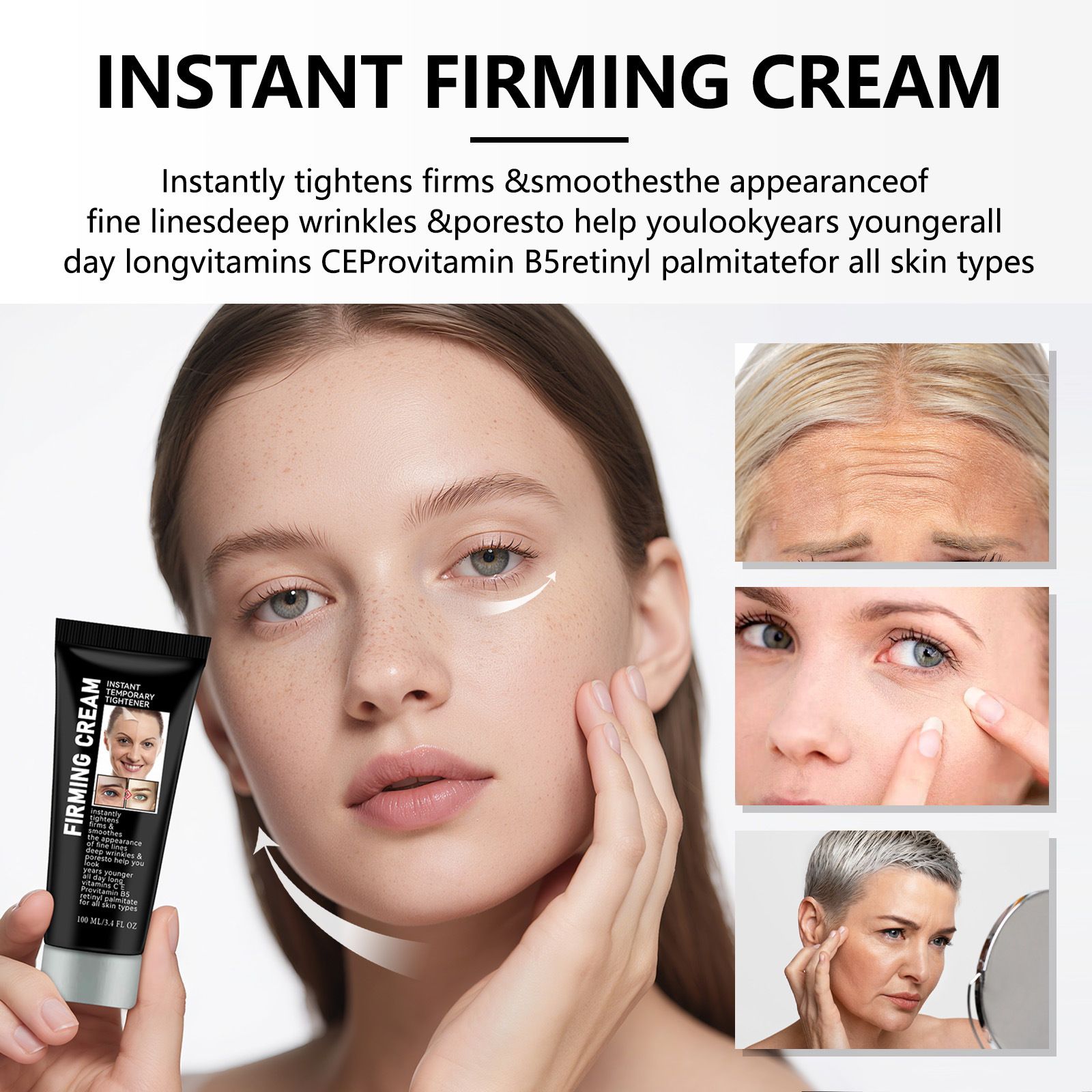 100g Firming Cream Skin Tightening Cream For Face Anti Wrinkle Face Cream Deep Nourishing Wrinkle Repairing Lotion