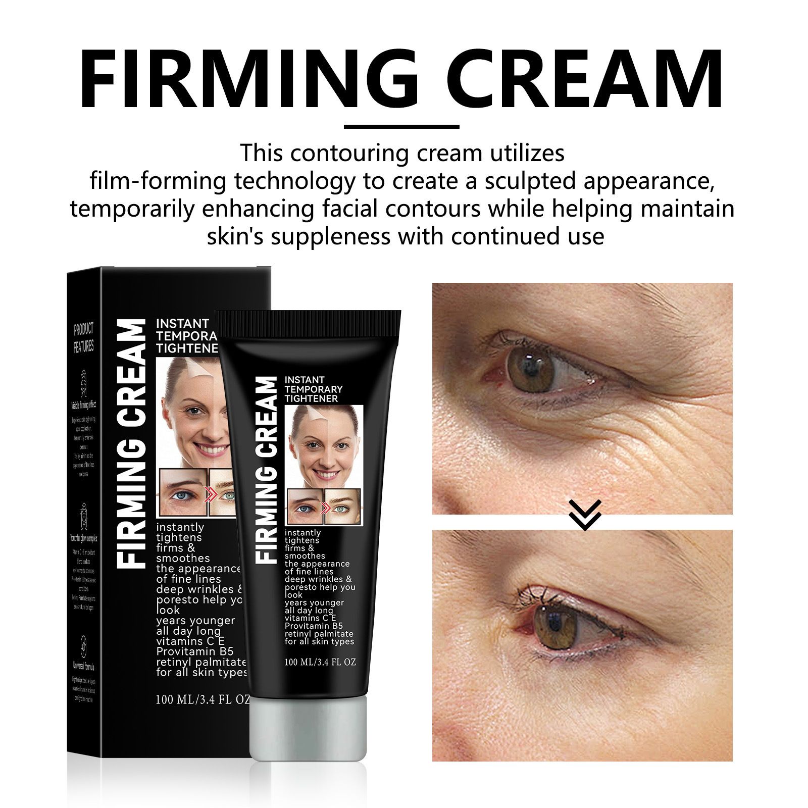 100g Firming Cream Skin Tightening Cream For Face Anti Wrinkle Face Cream Deep Nourishing Wrinkle Repairing Lotion