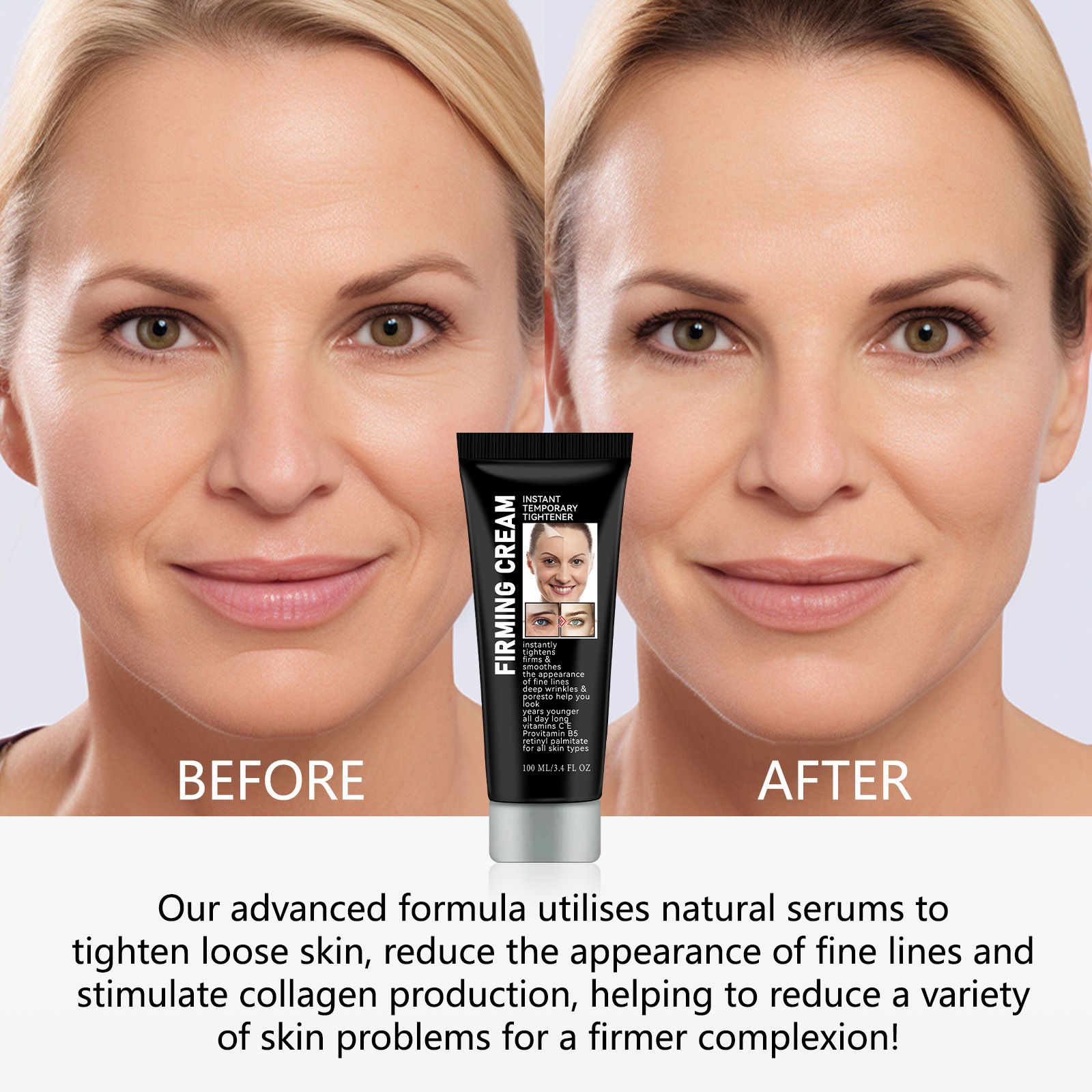 100g Firming Cream Skin Tightening Cream For Face Anti Wrinkle Face Cream Deep Nourishing Wrinkle Repairing Lotion