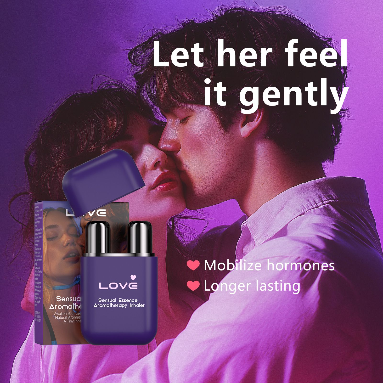 Sensory Essence Exudes A Unique Charm Let Her Feel It Gently Romantic For A More Harmonious Couple Married Life,Energy Enhancement Nasal Inhaler Aromatherapy Inhaler Stick Eliminate Drowsiness