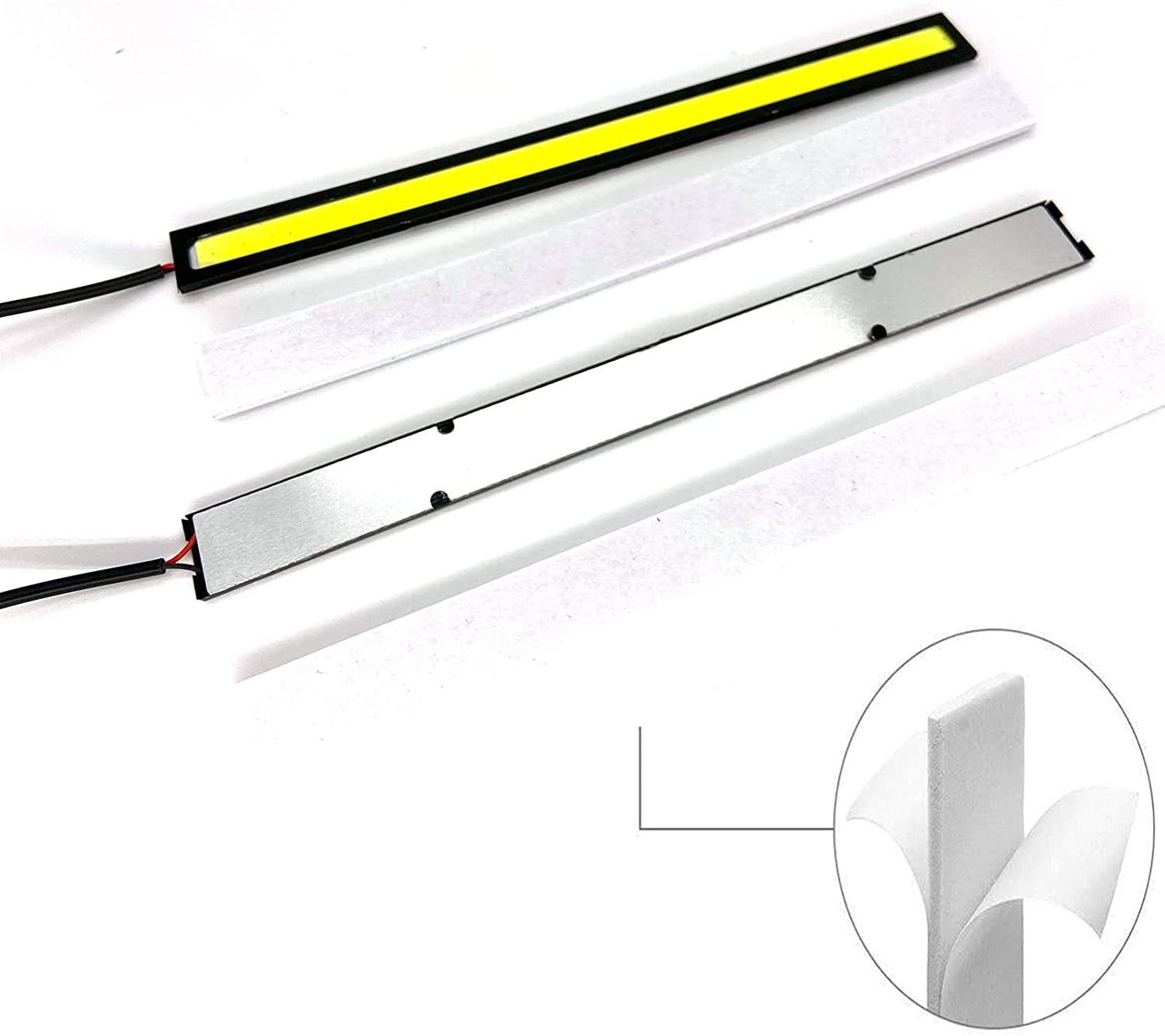 2*COB LED light Bar Lamp External Lights Auto Waterproof Car Styling Daytime Driving Fog Lights Vehicle Running Light Car Parts