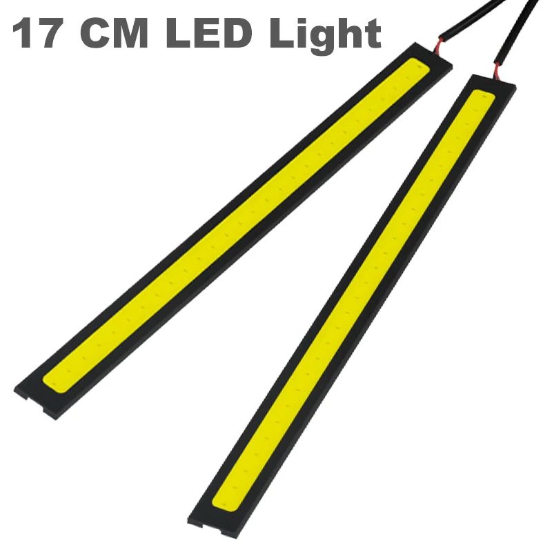 2*COB LED light Bar Lamp External Lights Auto Waterproof Car Styling Daytime Driving Fog Lights Vehicle Running Light Car Parts
