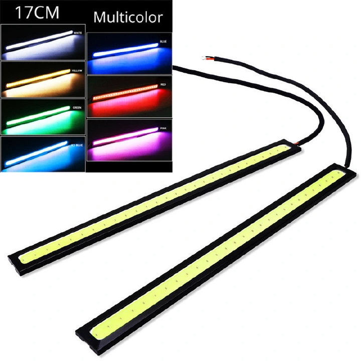 2*COB LED light Bar Lamp External Lights Auto Waterproof Car Styling Daytime Driving Fog Lights Vehicle Running Light Car Parts