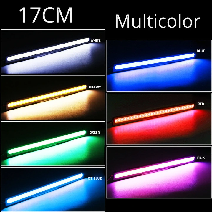 2*COB LED light Bar Lamp External Lights Auto Waterproof Car Styling Daytime Driving Fog Lights Vehicle Running Light Car Parts