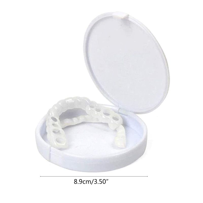 Veneer Snap-on Teeth Kit Fake Temporary Tooth Whitening Replacement Temporary Tooth Replacement White Snap Repair Fitting Kit