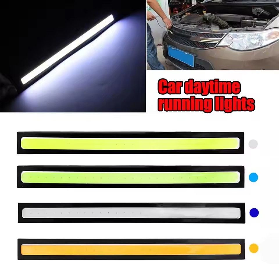 2*COB LED light Bar Lamp External Lights Auto Waterproof Car Styling Daytime Driving Fog Lights Vehicle Running Light Car Parts