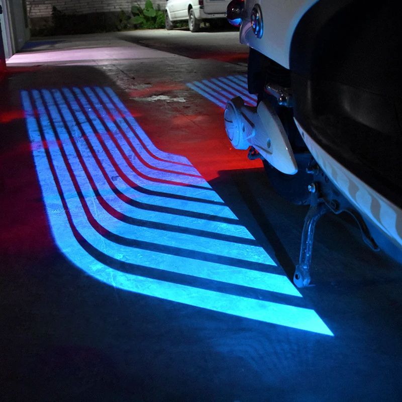 2PCS Car Angel Wings Welcome Light Motorcycle Angel Wings LED Welcome Lights 12-24V Atmosphere Lamp LED Car Door Warning Light