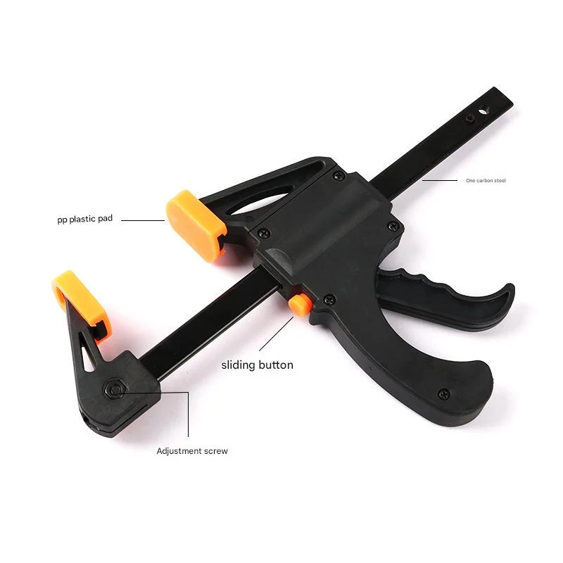 4"/6"/8"/10"/12"/18" Bar Clamps for Woodworking, Small Bar Wood Clamps for Crafts, One Hand Clamp/Spreader, Light Duty, 1-Pack