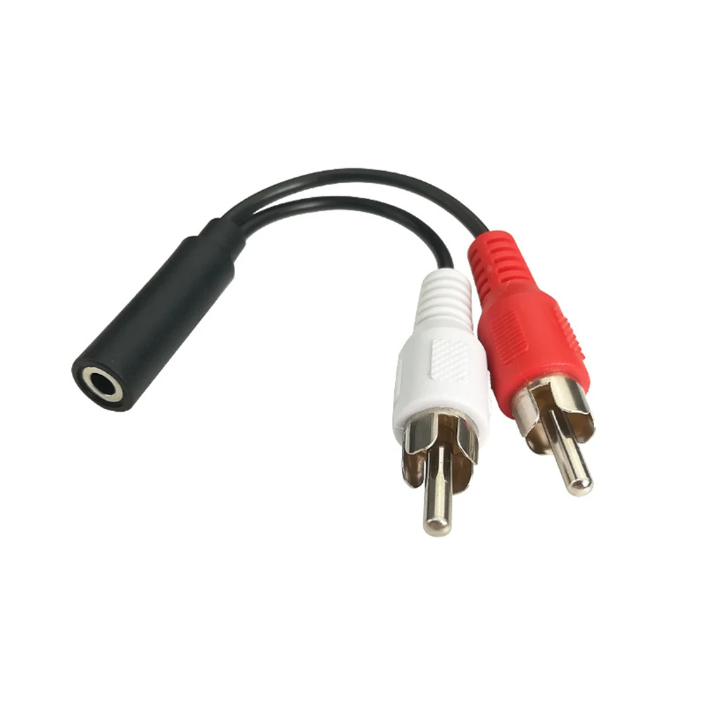 3.5mm Stereo Female To 2 Male RCA Jack Adapter Aux Audio Y Cable Splitter 25CM,3.5mm Jack Male to 2 RCA Female Jack RCA Stereo Y Audio Cable Converter Adapter High Quality