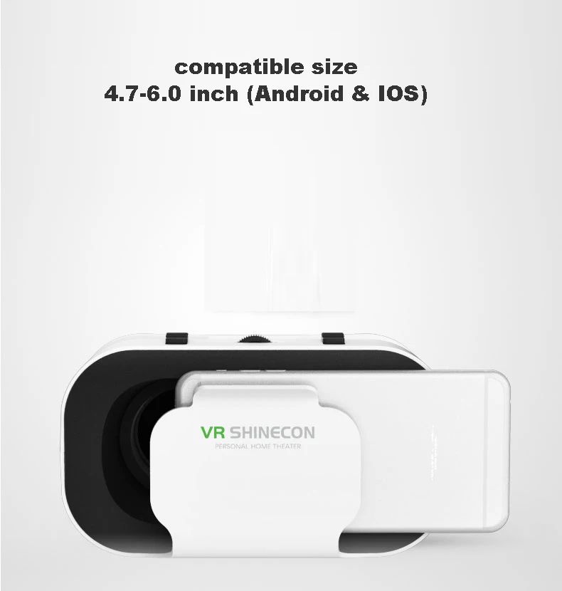 Mobile VR Glasses 3D Virtual Reality Game Console For Phone Wtih Bluetooth Controller Joystick