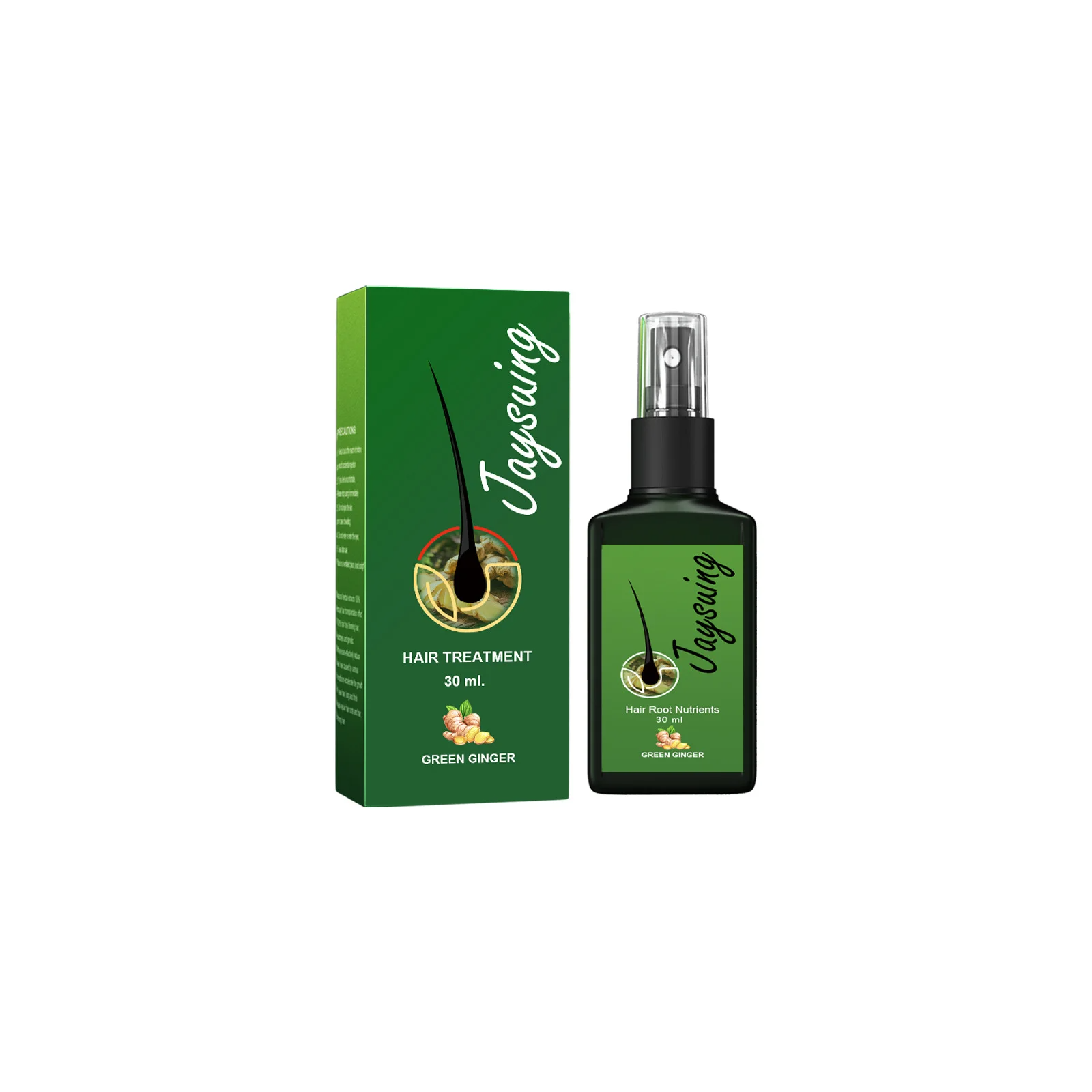 Fast Ginger Hair Growth Spray Roots Grow Anti Hair Loss Hair Regrowth Serum Scalp Damaged Repair Nourish Care Products Women Men