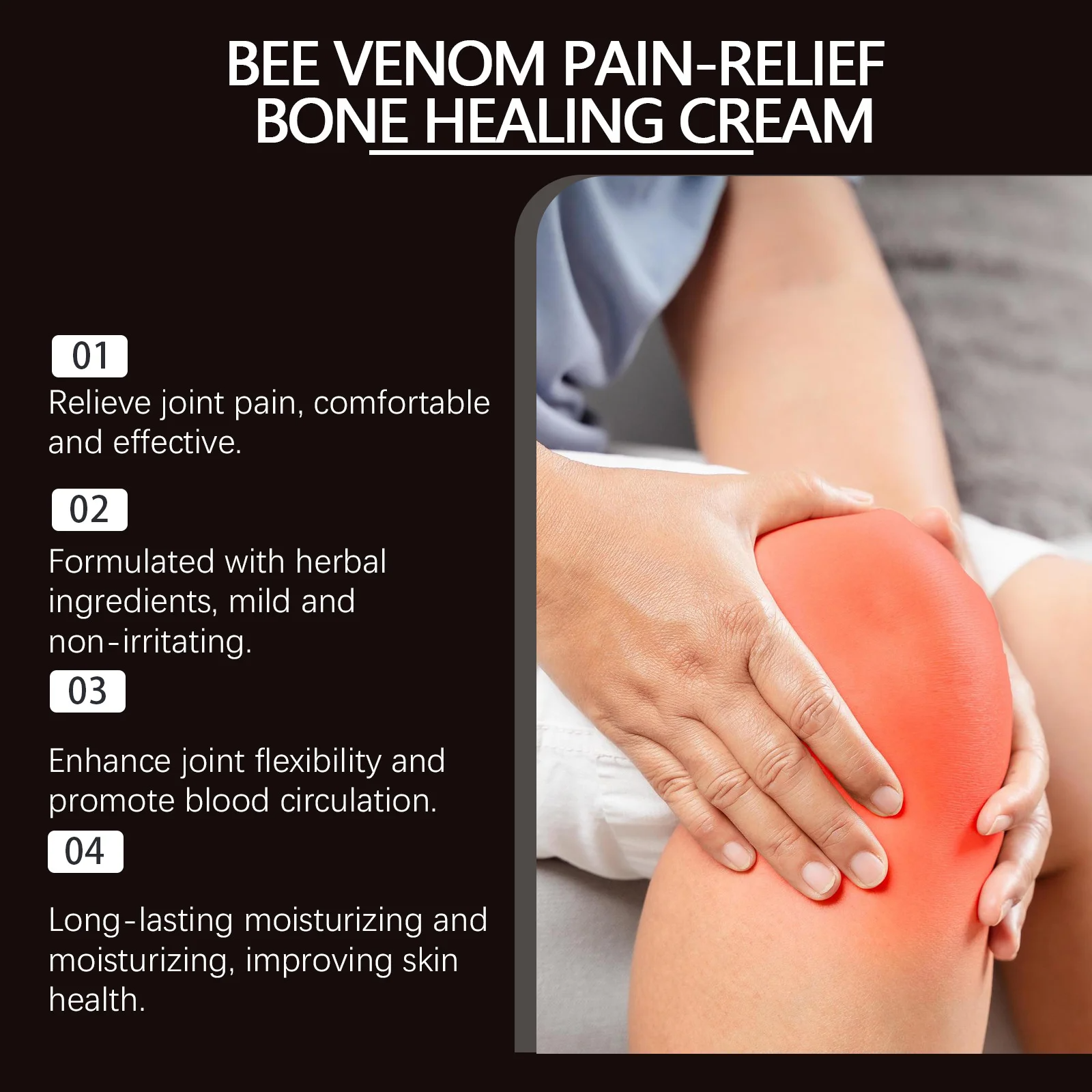 Bee Venom Bone Therapy Cream Joint Analgesic Rheumatoid Treatment Relieve Lumbar Knee Muscle Soreness Knee Pain Relief Ointment