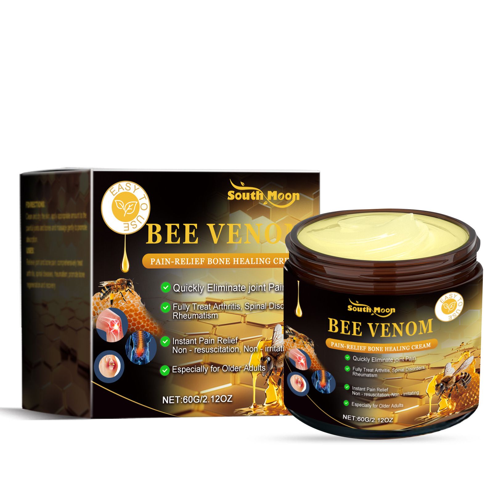 Bee Venom Bone Therapy Cream Joint Analgesic Rheumatoid Treatment Relieve Lumbar Knee Muscle Soreness Knee Pain Relief Ointment