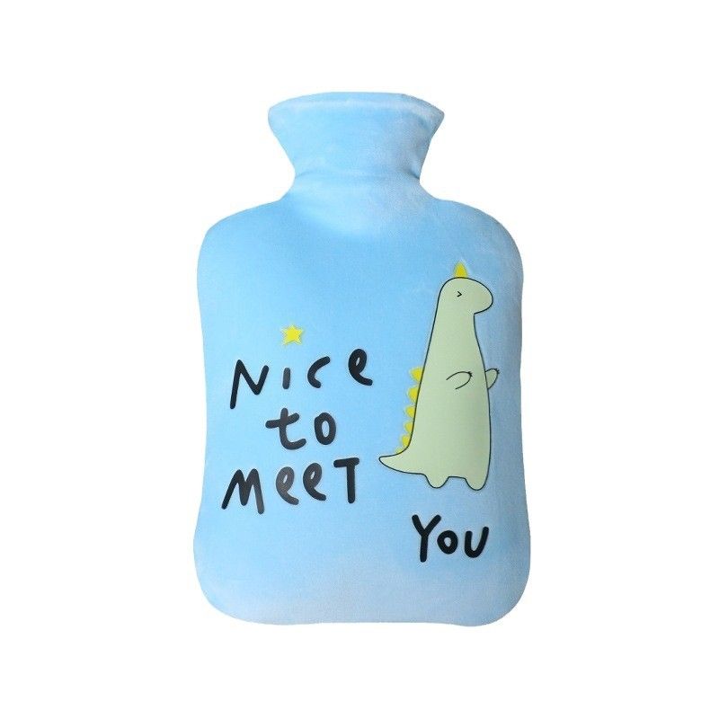 1000ml Hot Water Bag With Cloth Cover Hot Water Bottle Cute Portable Hotwater Warmer Screw As Gift Women Lady Student