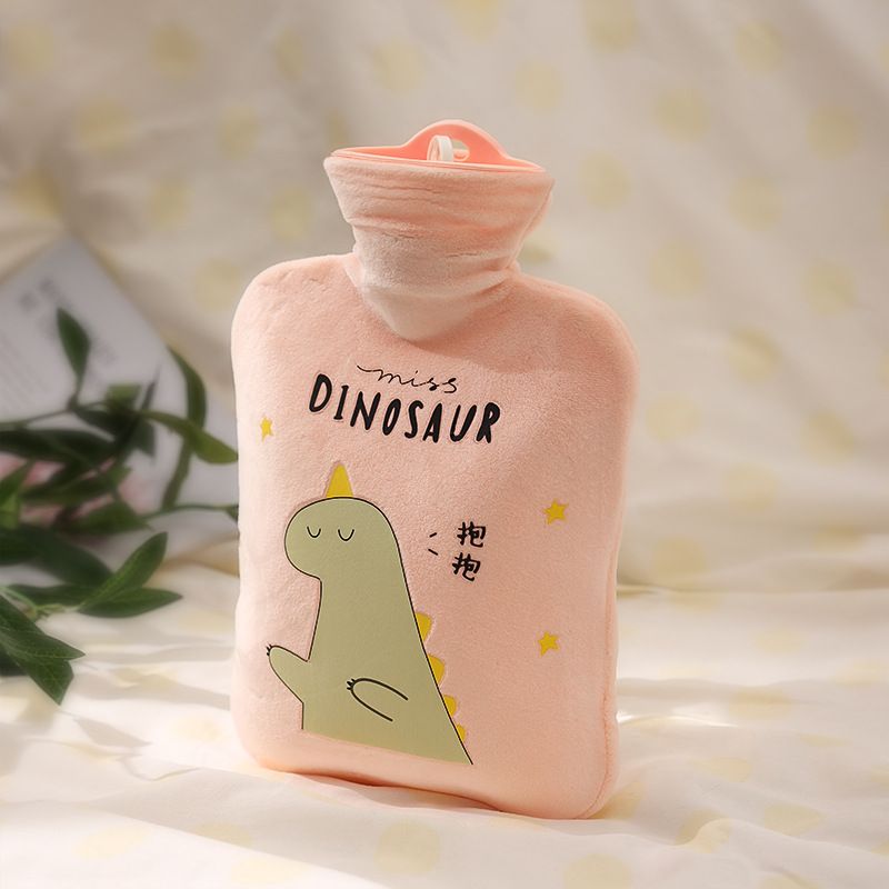 1000ml Hot Water Bag With Cloth Cover Hot Water Bottle Cute Portable Hotwater Warmer Screw As Gift Women Lady Student
