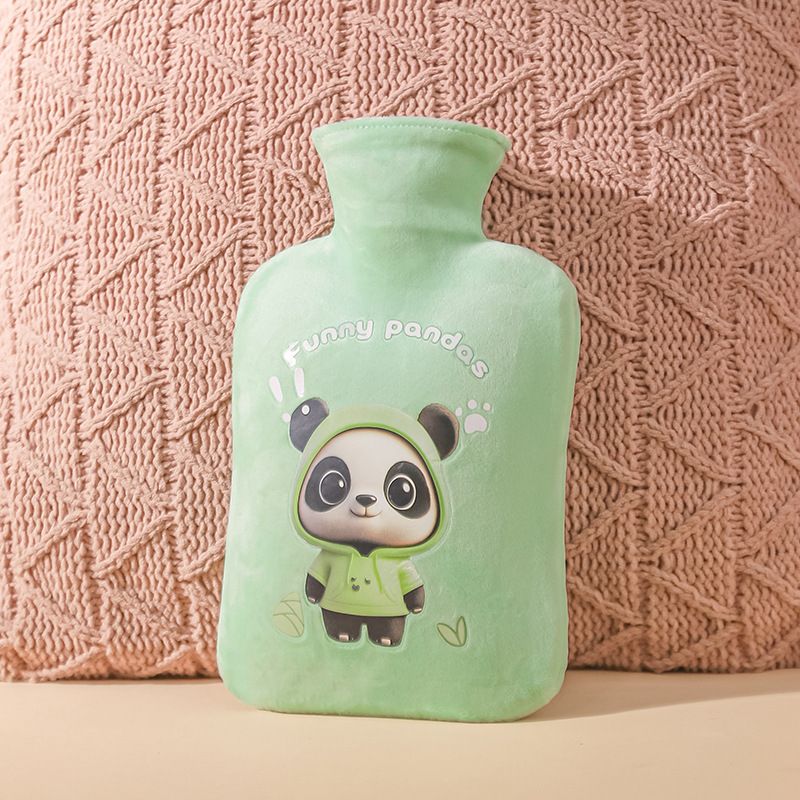 1000ml Hot Water Bag With Cloth Cover Hot Water Bottle Cute Portable Hotwater Warmer Screw As Gift Women Lady Student