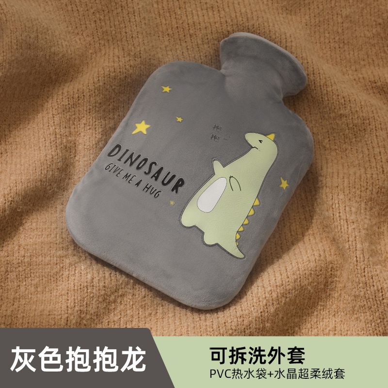 1000ml Hot Water Bag With Cloth Cover Hot Water Bottle Cute Portable Hotwater Warmer Screw As Gift Women Lady Student