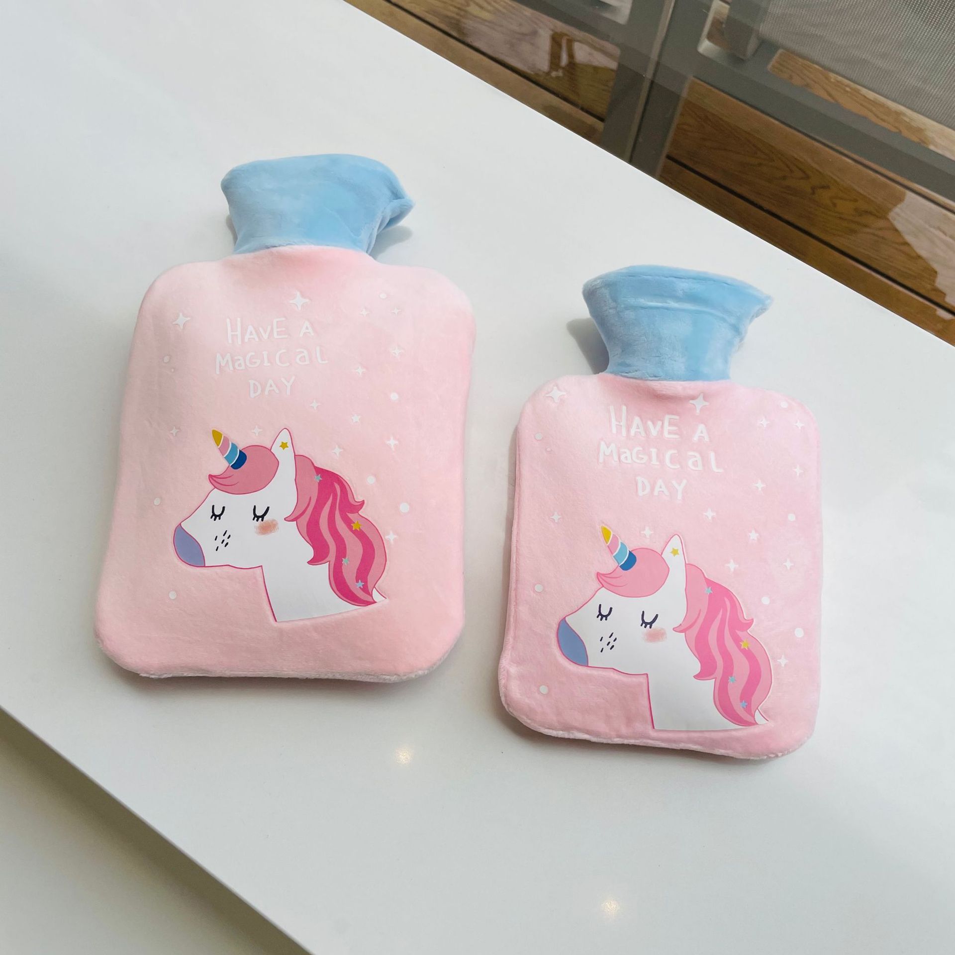 1000ml Hot Water Bag With Cloth Cover Hot Water Bottle Cute Portable Hotwater Warmer Screw As Gift Women Lady Student