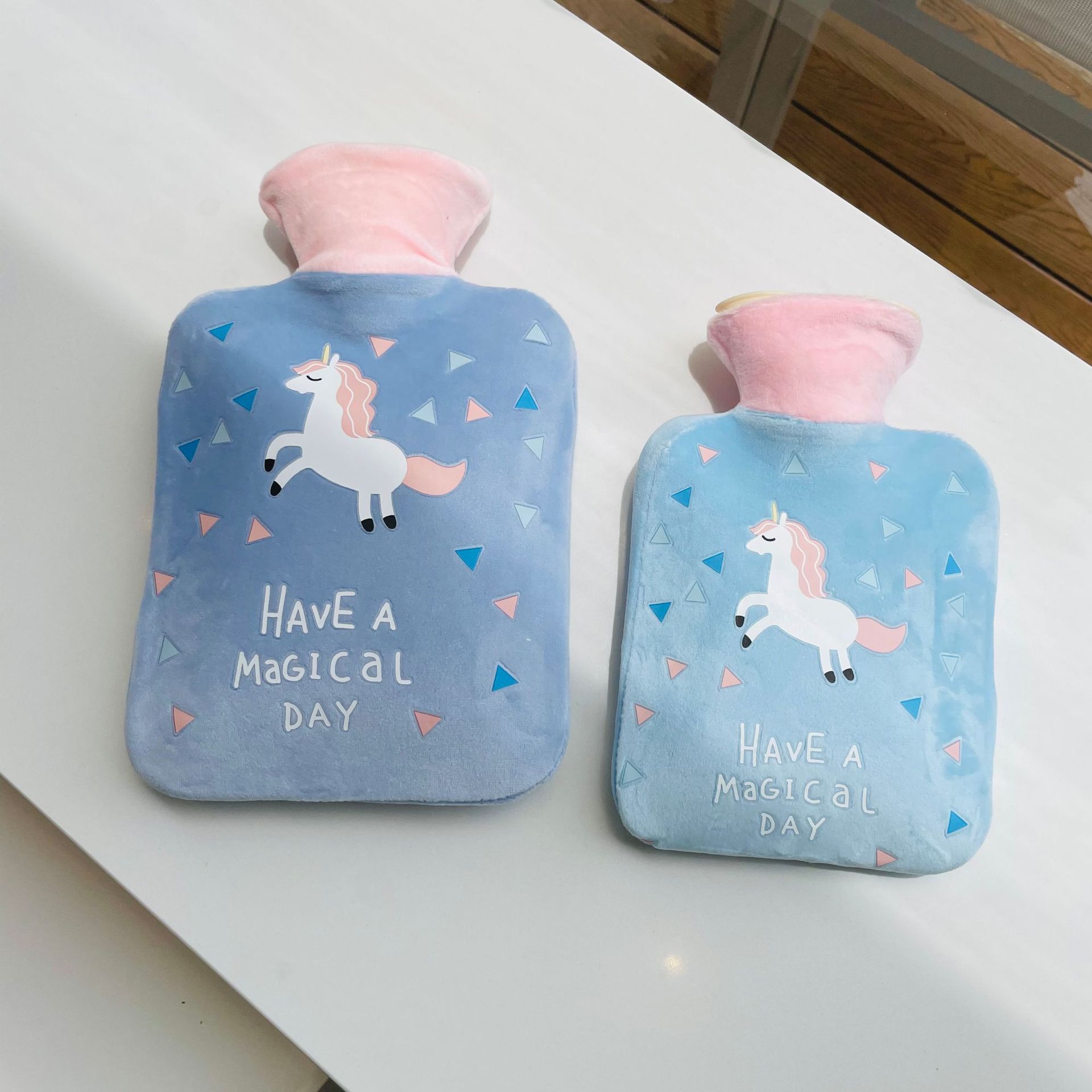 1000ml Hot Water Bag With Cloth Cover Hot Water Bottle Cute Portable Hotwater Warmer Screw As Gift Women Lady Student