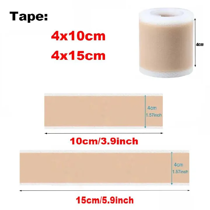 4*10/15/50/150cm Silicone Gel Scar Sheet Patch Treatment Removal Tape Acne Trauma Burn Scar Cover Skin Repair Section Ear Beauty