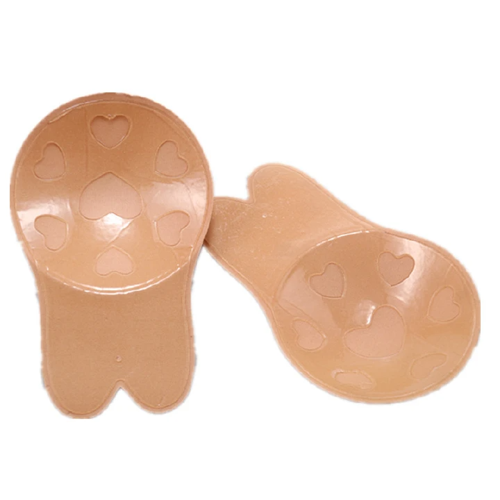 Push Up Bras Adhesive Silicone Strapless Invisible Bra Reusable Sticky Breast Lift Tape Rabbit Nipple Cover Bra Pads For Women