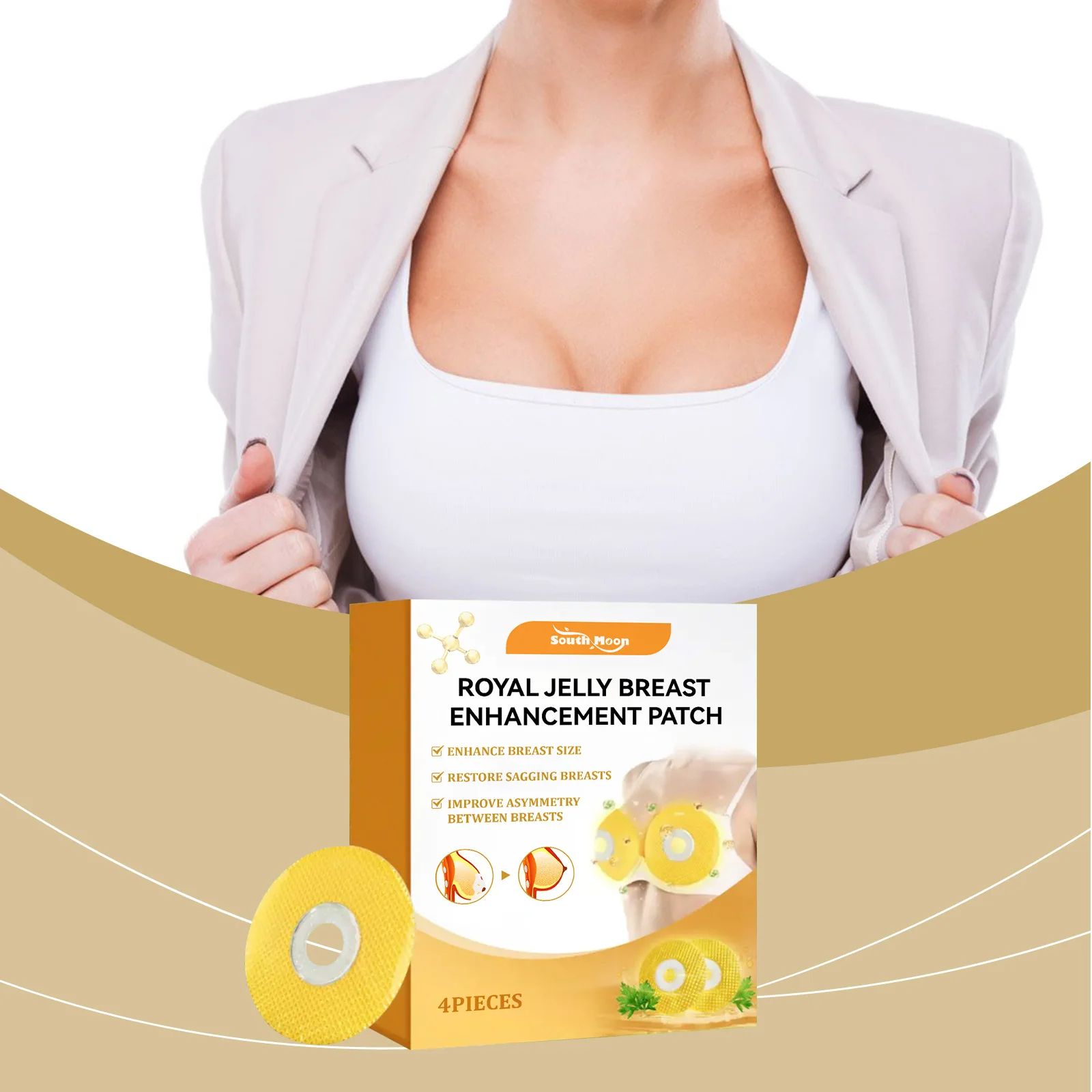 Breast Enhancement Patch Improve Sagging Lifting Tightening Breast Plump Up Promote Bigger Boobs Firming Chest Shaping Stickers
