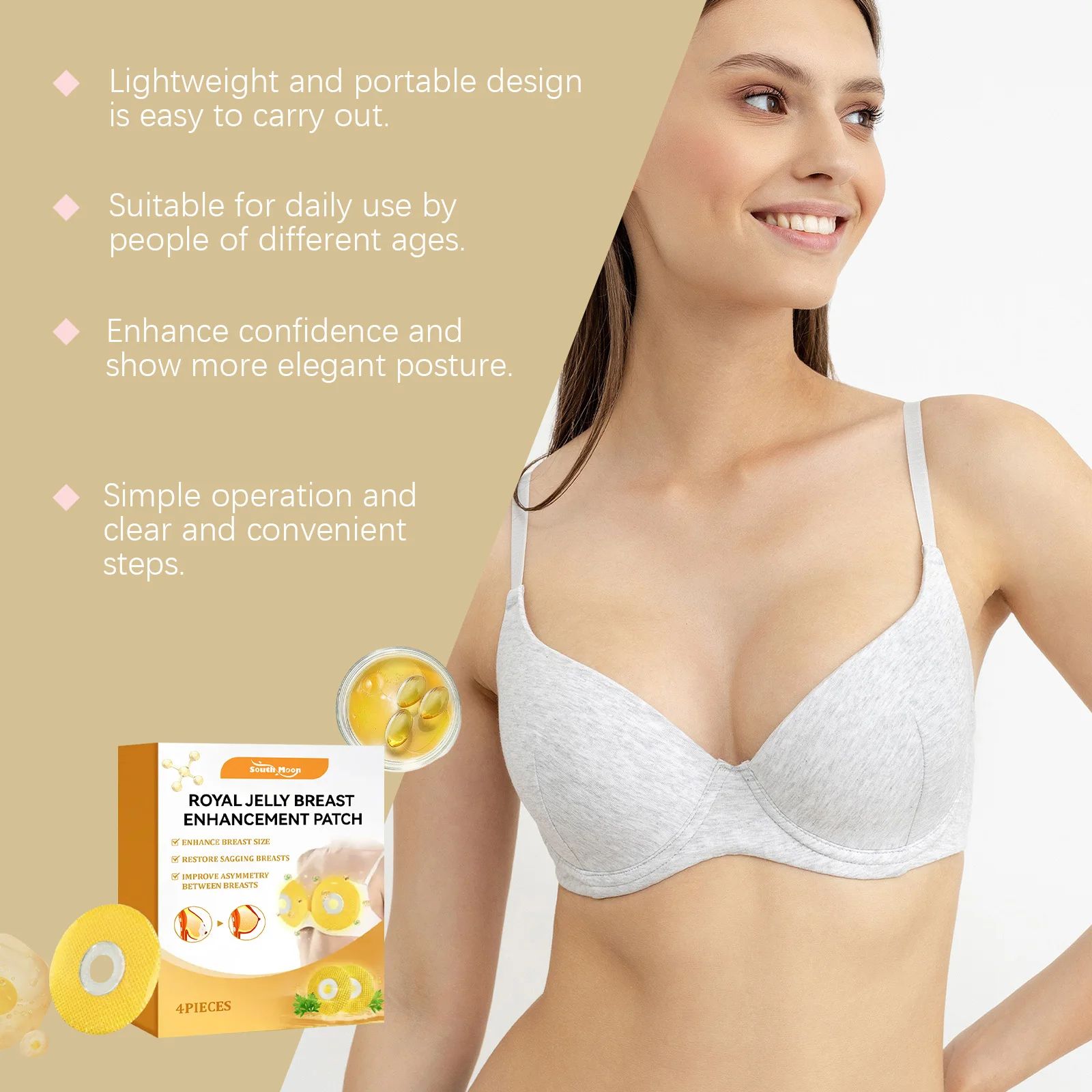 Breast Enhancement Patch Improve Sagging Lifting Tightening Breast Plump Up Promote Bigger Boobs Firming Chest Shaping Stickers