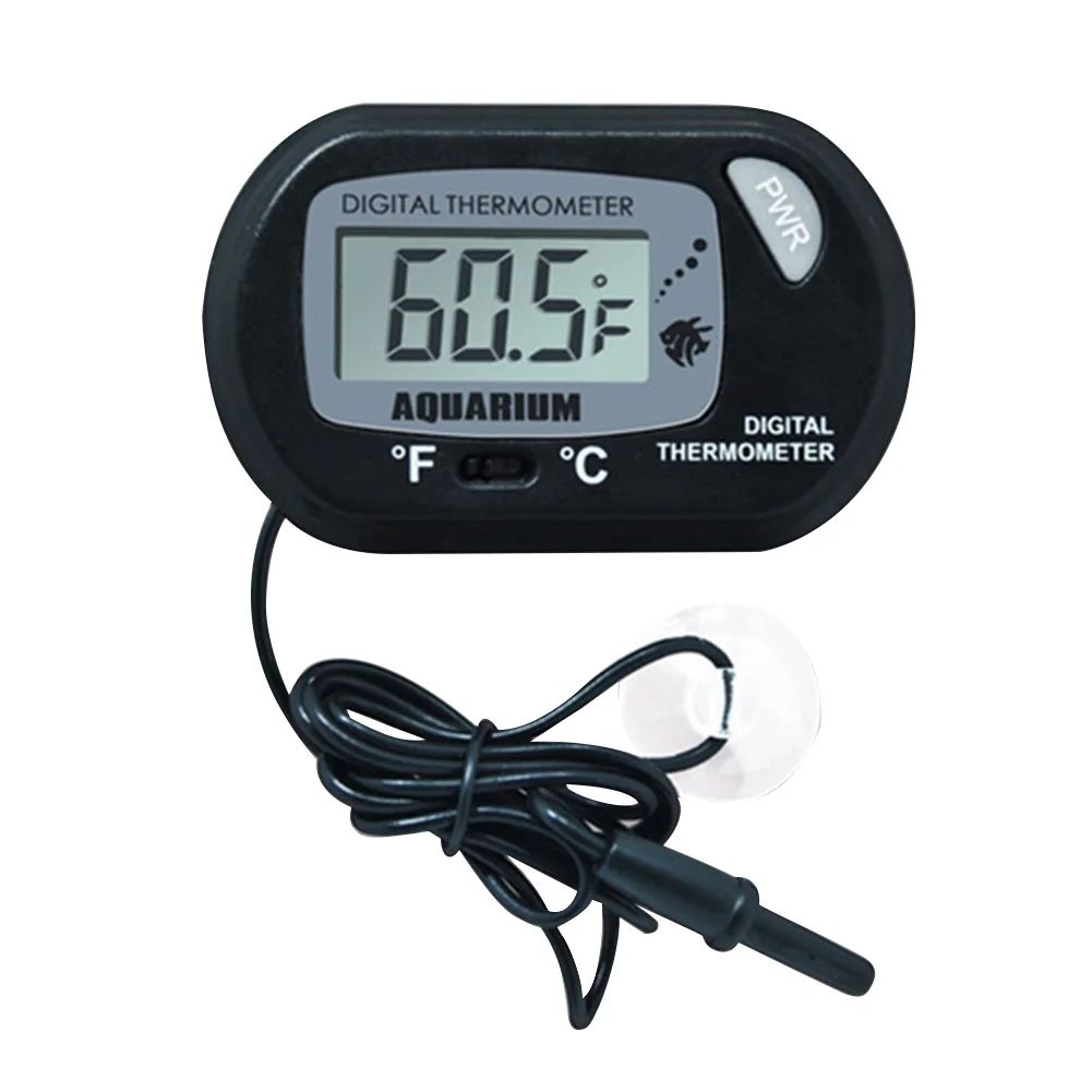 Thermometer Fish Tank Aquarium Electronic Digital Reptile Turtle Diving Pet Box Suction Cup Waterproof Electronic Thermometer