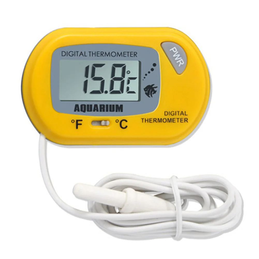 Thermometer Fish Tank Aquarium Electronic Digital Reptile Turtle Diving Pet Box Suction Cup Waterproof Electronic Thermometer