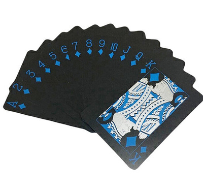 Poker Plastic Playing Cards Set Black Color Poker Card Sets Classic Magic