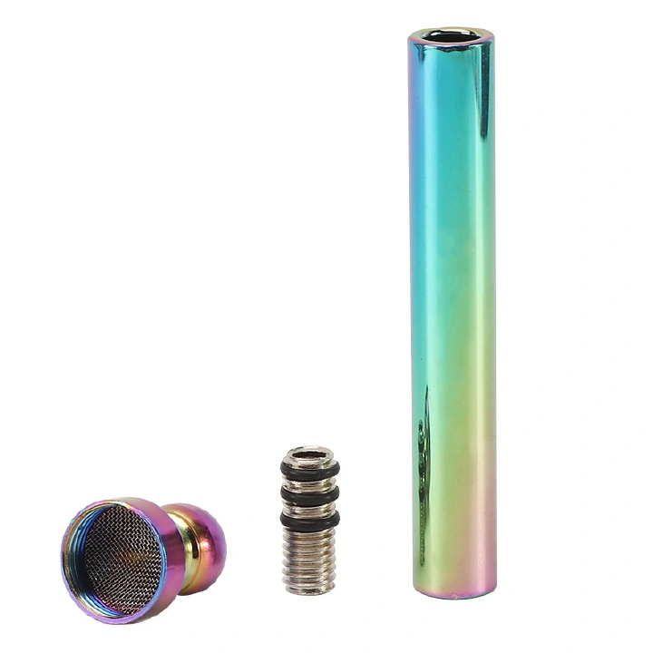 Kitchen Dining room appliances Metal Weed Pipe Kit with Detachable bowl Mesh Length 91mm Plastic Tobacco Herb Grinder Pipes For Filter Smoking Accessories