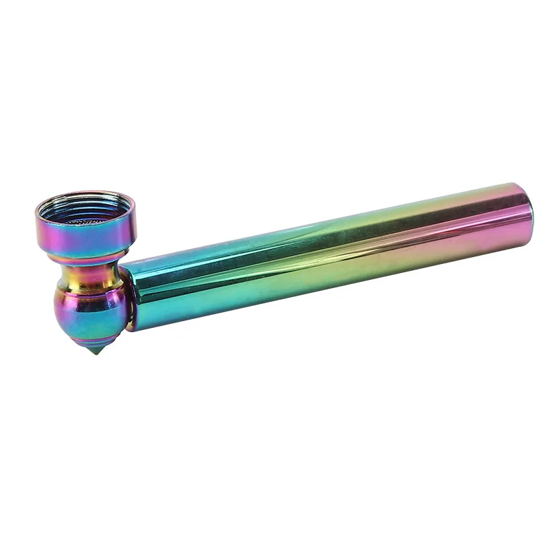 Kitchen Dining room appliances Metal Weed Pipe Kit with Detachable bowl Mesh Length 91mm Plastic Tobacco Herb Grinder Pipes For Filter Smoking Accessories