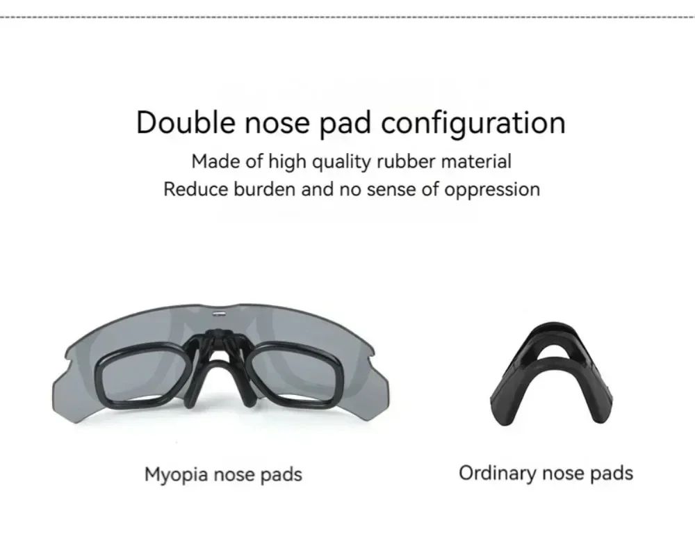 Military Tactical Goggles CS Airsoft Windproof Shooting Glasses HD 3 Lens Motocross Motorcycle Mountaineering Safe Glasses