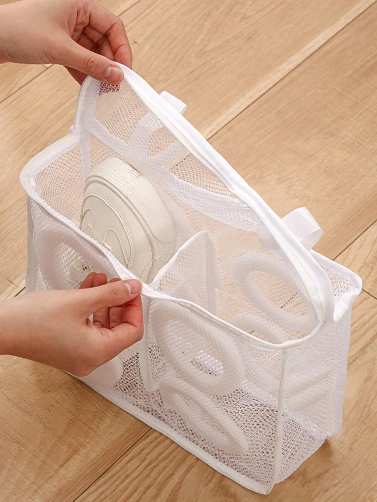 Washing Machine Shoes Bag Travel Shoe Storage bags,1PC Laundry Bag Protection Bag Lazy Person Shoe Bag Bra Underwear Bag Protection Bag Shoe Built-In Divider
