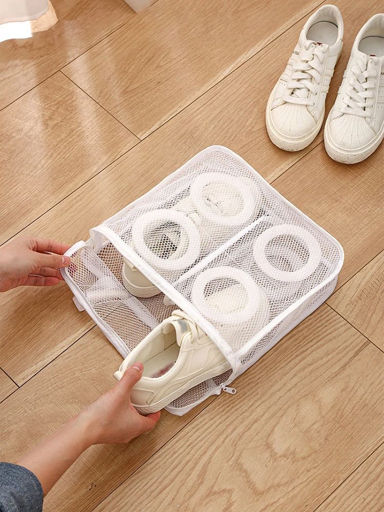 Washing Machine Shoes Bag Travel Shoe Storage bags,1PC Laundry Bag Protection Bag Lazy Person Shoe Bag Bra Underwear Bag Protection Bag Shoe Built-In Divider