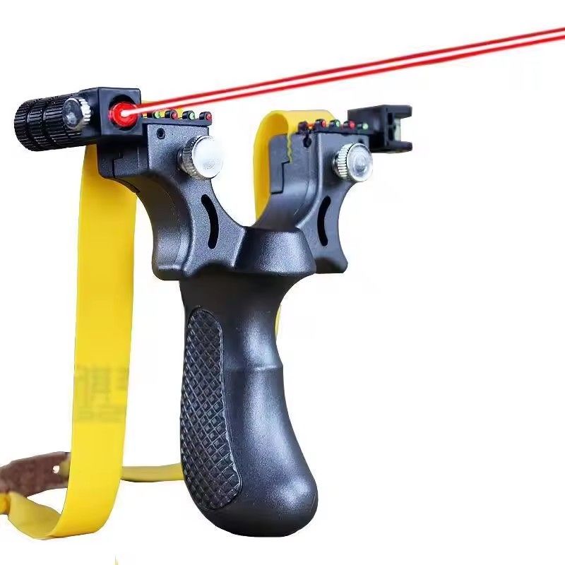 Professional Outdoor Resin Laser Slingshot Laser Aiming Slingshot,High-power Laser Aiming Slingshot Outdoor Sports Hunting Shooting Catapult Competition Practice Using High Precision Solid