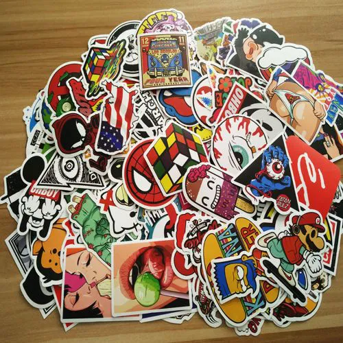 100PCS Fashion Style Graffiti Stickers DIY Luggage Laptop Skateboard Car Motorcycle Bicycle Stickers