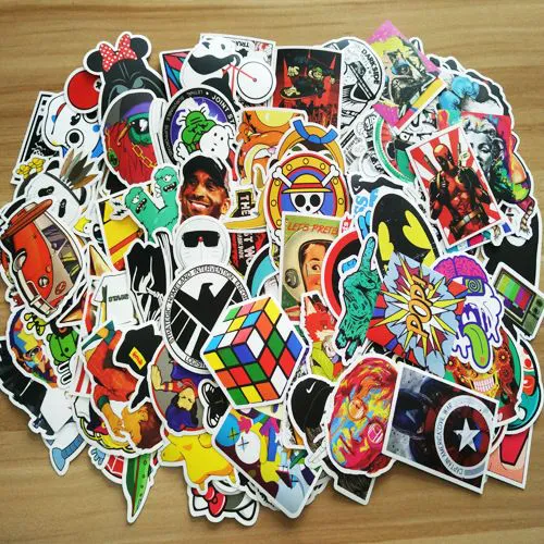 100PCS Fashion Style Graffiti Stickers DIY Luggage Laptop Skateboard Car Motorcycle Bicycle Stickers